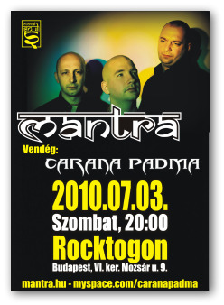 Mantra koncert plakát